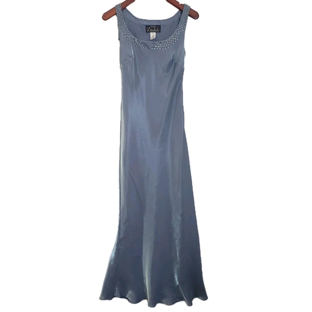VTG‎ Alex Evenings Y2K Blue Gown NWOT Romantic Fairycore Sz 10 or 10P (read)